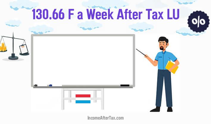 F130.66 a Week After Tax LU