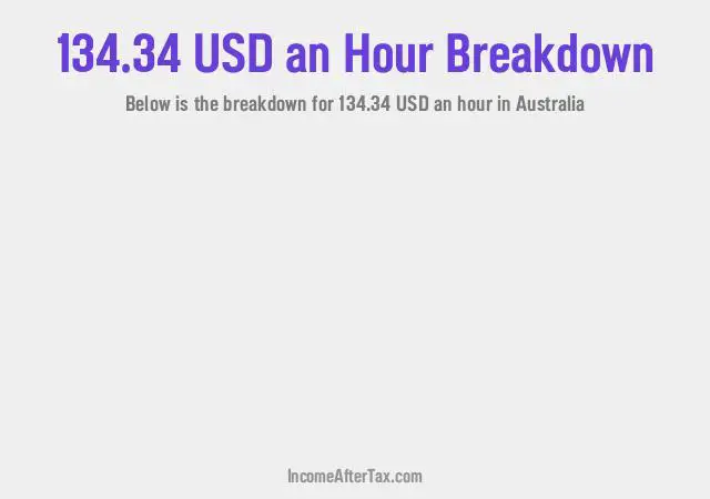How much is $134.34 an Hour After Tax in Australia?