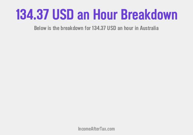 How much is $134.37 an Hour After Tax in Australia?