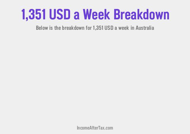 How much is $1,351 a Week After Tax in Australia?