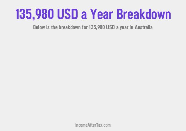 How much is $135,980 a Year After Tax in Australia?