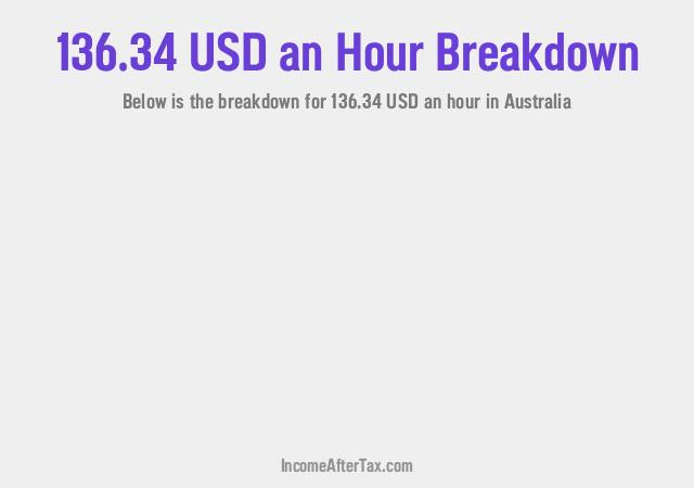 How much is $136.34 an Hour After Tax in Australia?