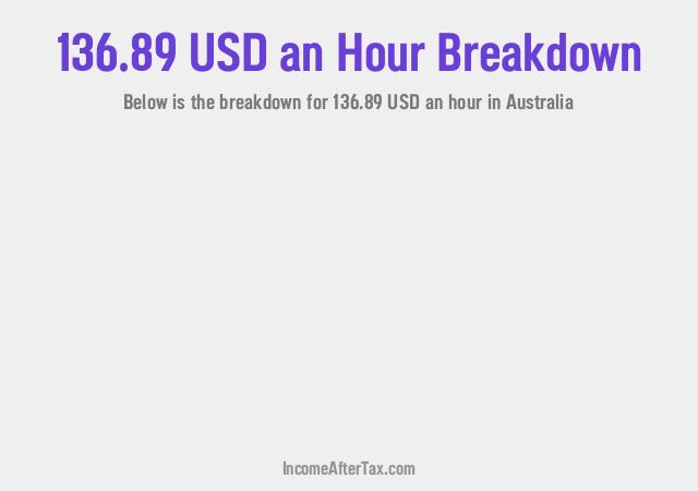 How much is $136.89 an Hour After Tax in Australia?