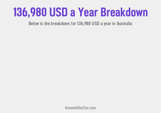 How much is $136,980 a Year After Tax in Australia?