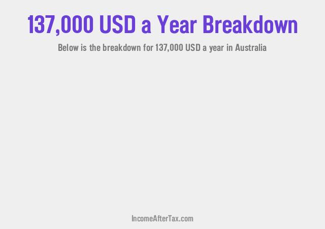 How much is $137,000 a Year After Tax in Australia?