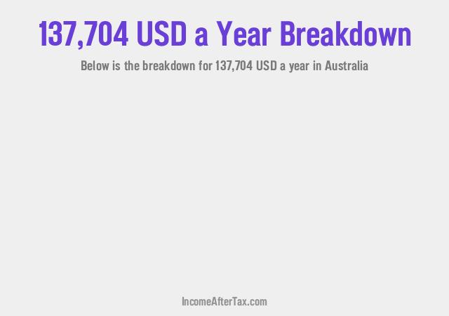 How much is $137,704 a Year After Tax in Australia?