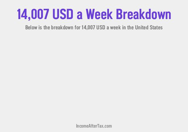 How much is $14,007 a Week After Tax in the United States?