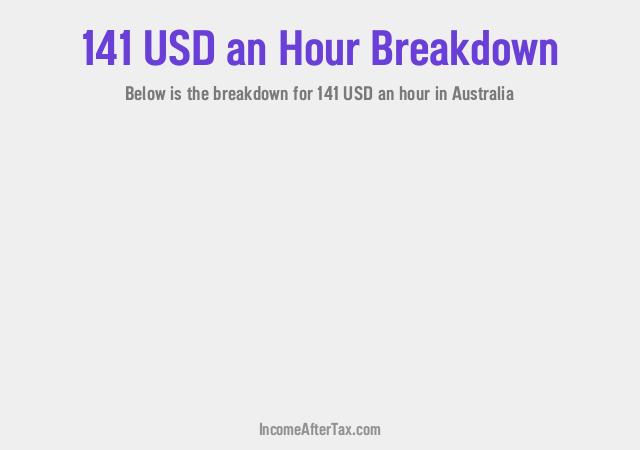 How much is $141 an Hour After Tax in Australia?