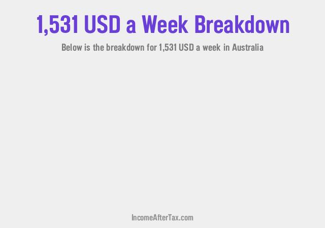How much is $1,531 a Week After Tax in Australia?