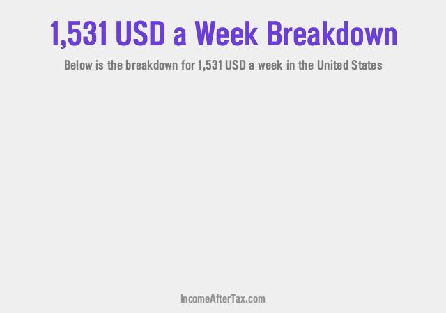 How much is $1,531 a Week After Tax in the United States?