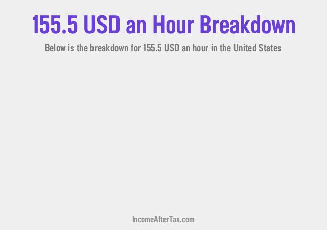 How much is $155.5 an Hour After Tax in the United States?