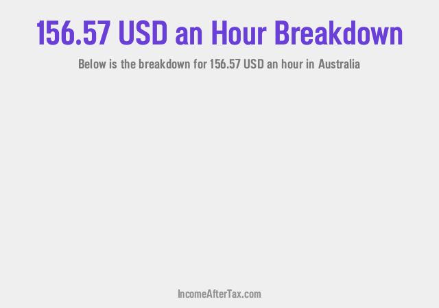 How much is $156.57 an Hour After Tax in Australia?