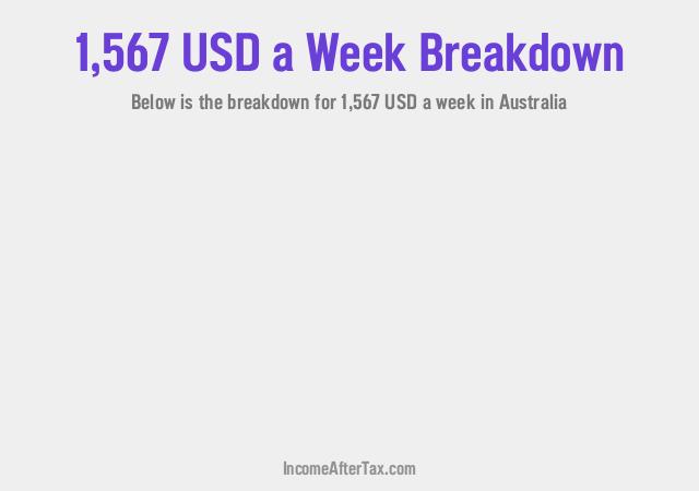 How much is $1,567 a Week After Tax in Australia?