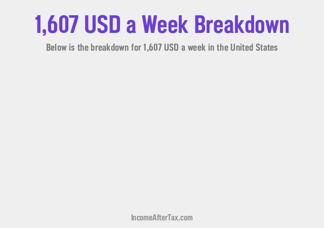 How much is $1,607 a Week After Tax in the United States?