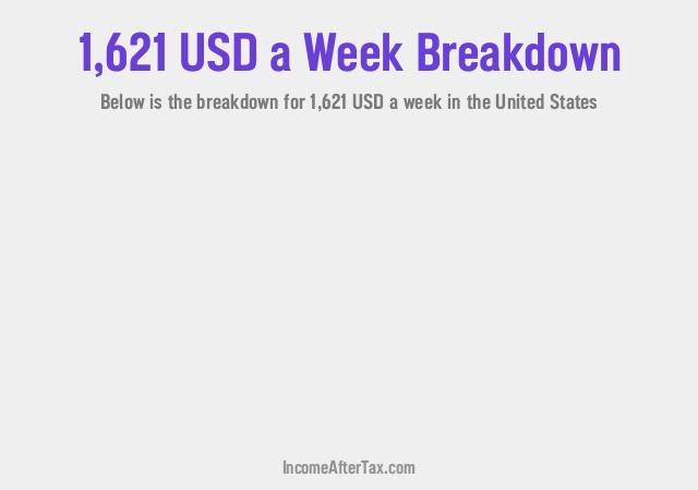 How much is $1,621 a Week After Tax in the United States?