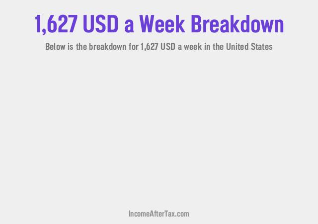 How much is $1,627 a Week After Tax in the United States?