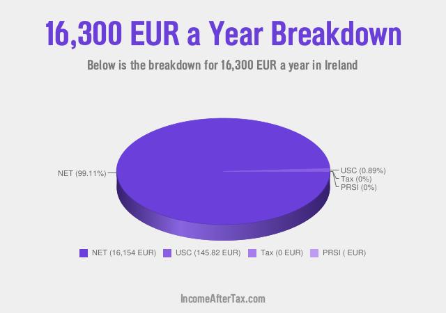 How much is €16,300 a Year After Tax in Ireland?