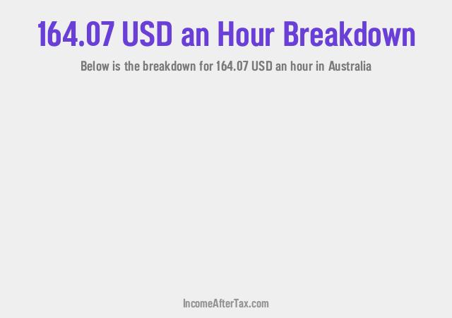 How much is $164.07 an Hour After Tax in Australia?