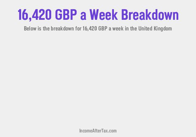 How much is £16,420 a Week After Tax in the United Kingdom?