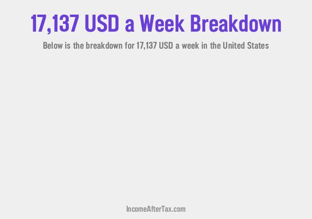 How much is $17,137 a Week After Tax in the United States?