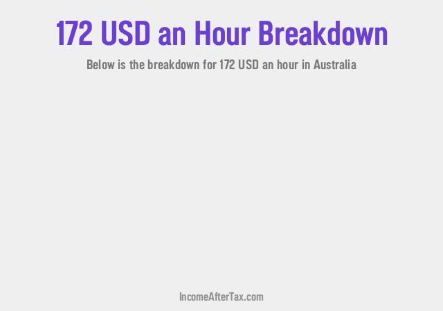 How much is $172 an Hour After Tax in Australia?