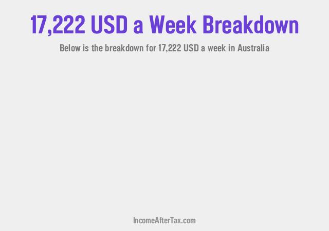 How much is $17,222 a Week After Tax in Australia?