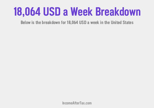 How much is $18,064 a Week After Tax in the United States?