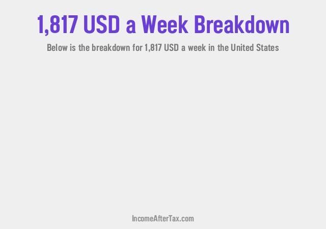 How much is $1,817 a Week After Tax in the United States?