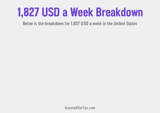 How much is $1,827 a Week After Tax in the United States?