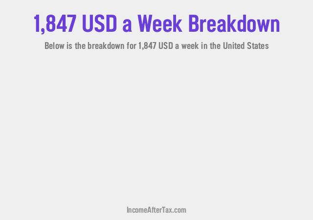 How much is $1,847 a Week After Tax in the United States?