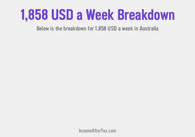 How much is $1,858 a Week After Tax in Australia?