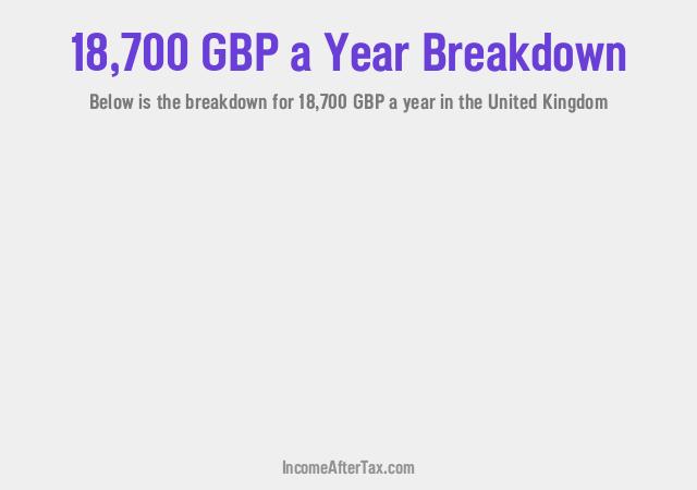 £18,700 a Year After Tax in the United Kingdom Breakdown