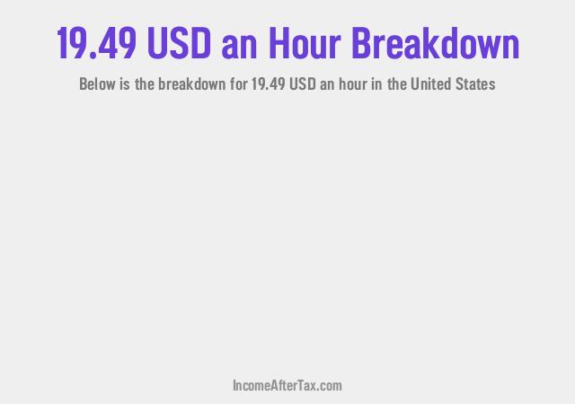 How much is $19.49 an Hour After Tax in the United States?