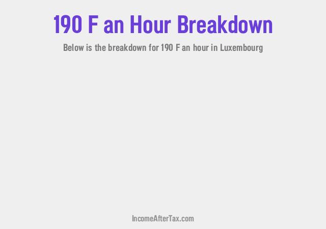 How much is F190 an Hour After Tax in Luxembourg?