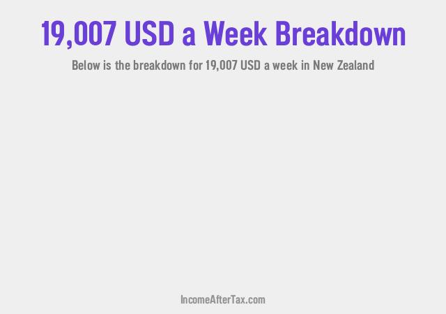 How much is $19,007 a Week After Tax in New Zealand?