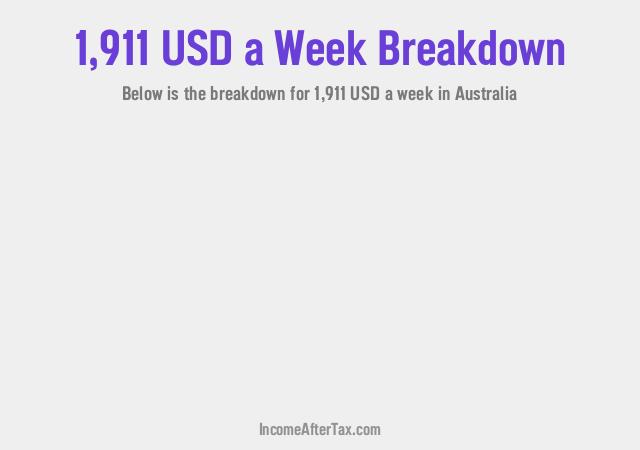 How much is $1,911 a Week After Tax in Australia?
