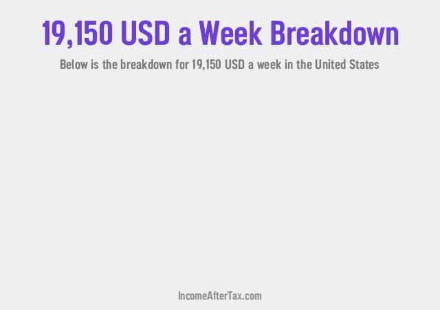 How much is $19,150 a Week After Tax in the United States?