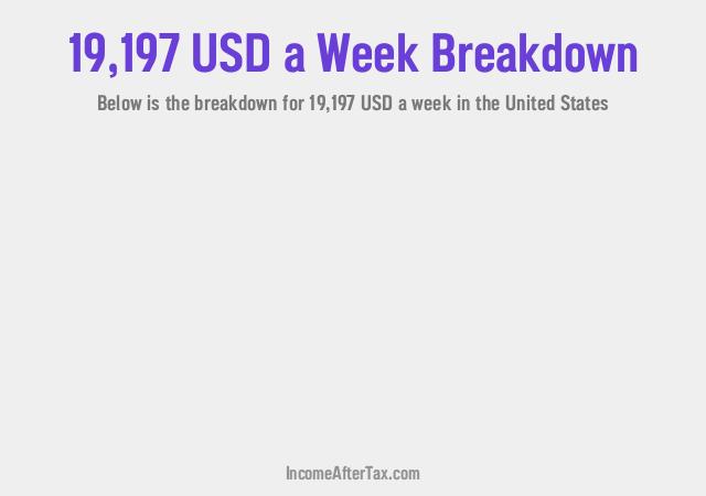 How much is $19,197 a Week After Tax in the United States?