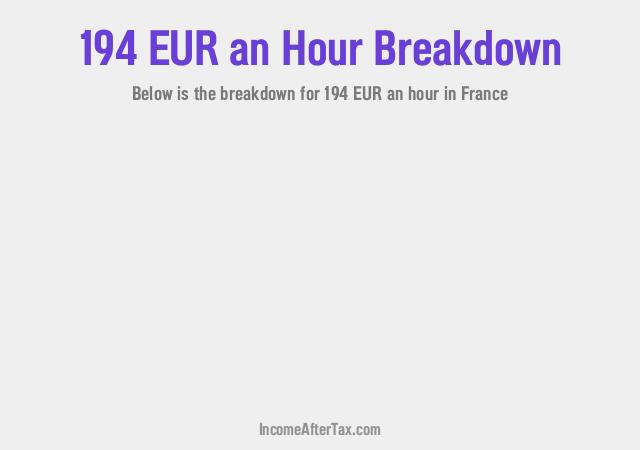 How much is €194 an Hour After Tax in France?