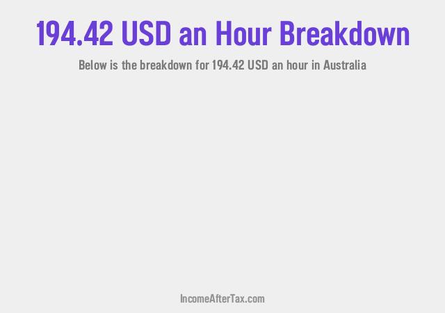 How much is $194.42 an Hour After Tax in Australia?
