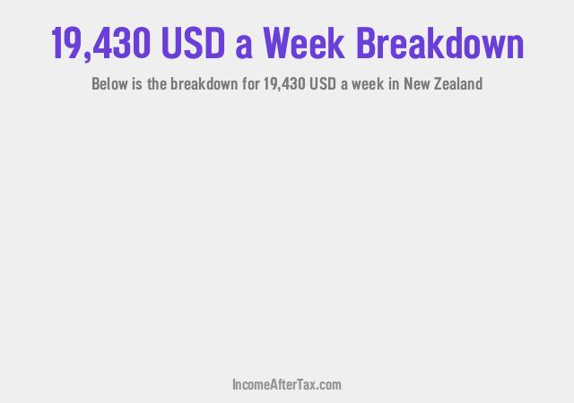 How much is $19,430 a Week After Tax in New Zealand?