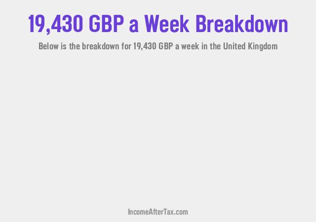 How much is £19,430 a Week After Tax in the United Kingdom?