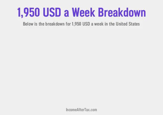 How much is $1,950 a Week After Tax in the United States?