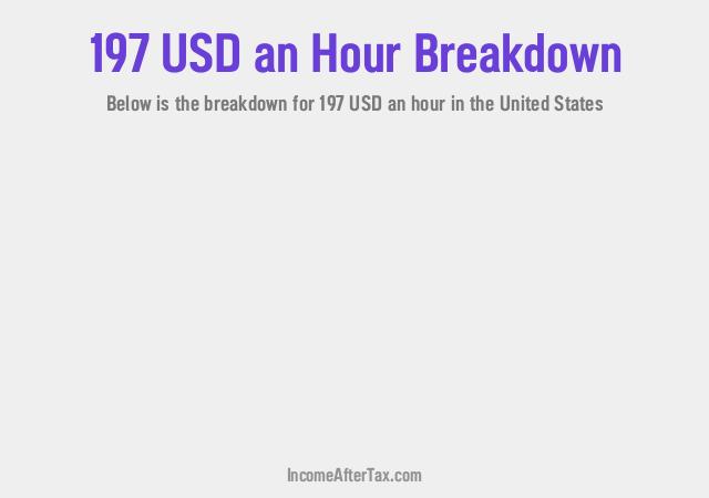 How much is $197 an Hour After Tax in the United States?