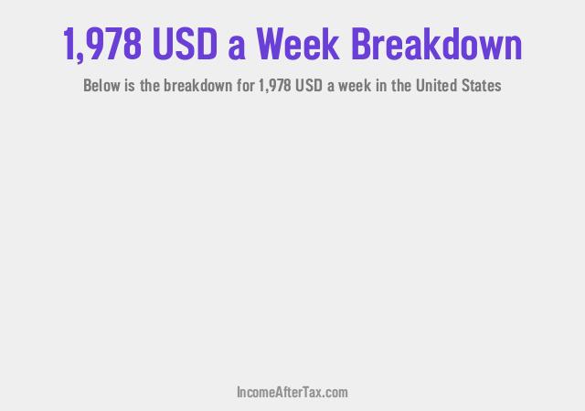 How much is $1,978 a Week After Tax in the United States?
