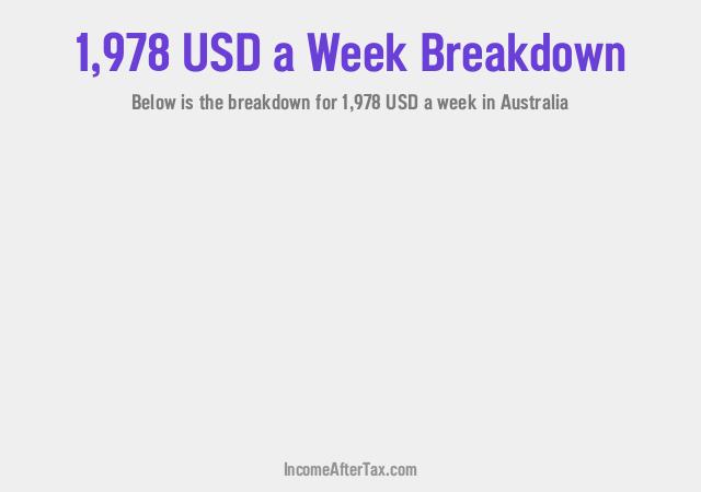 How much is $1,978 a Week After Tax in Australia?