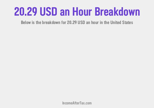 How much is $20.29 an Hour After Tax in the United States?