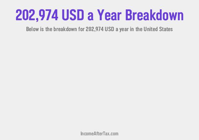 How much is $202,974 a Year After Tax in the United States?