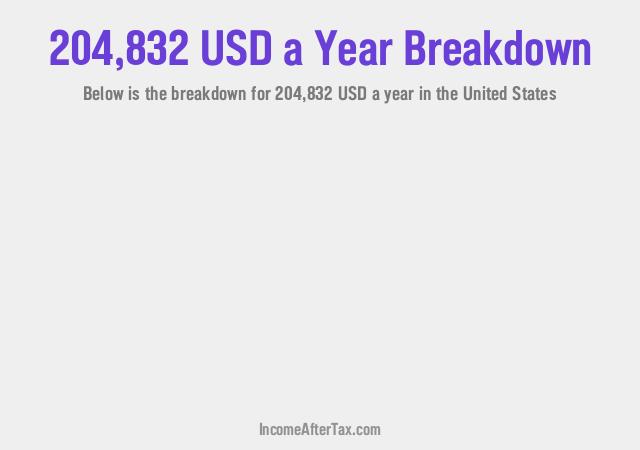 How much is $204,832 a Year After Tax in the United States?