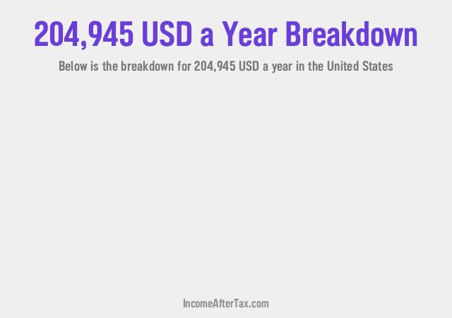 How much is $204,945 a Year After Tax in the United States?